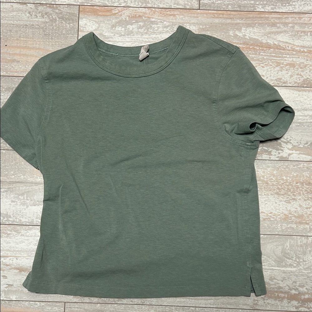 Lululemon Classic Fit Cotton Blend T-shirt Size 0